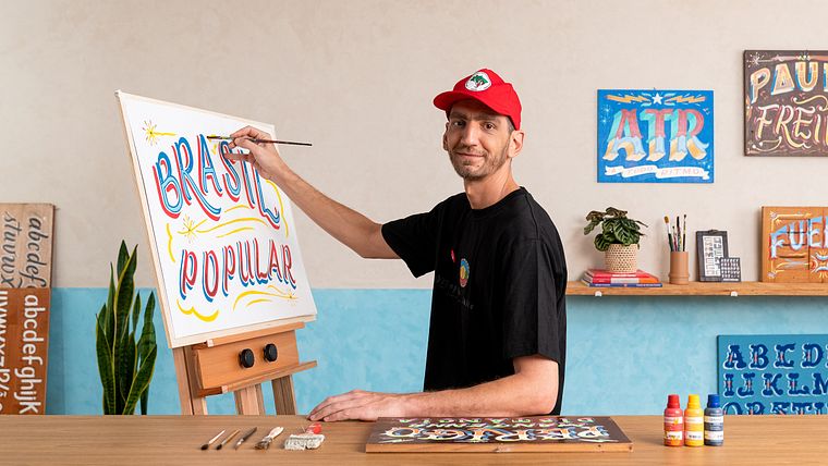 Populäres brasilianisches Lettering