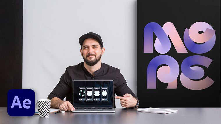 Designing a brand identity with shocking animations