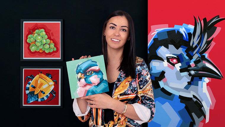 Stylized Acrylic Painting: Explore Color and Shape