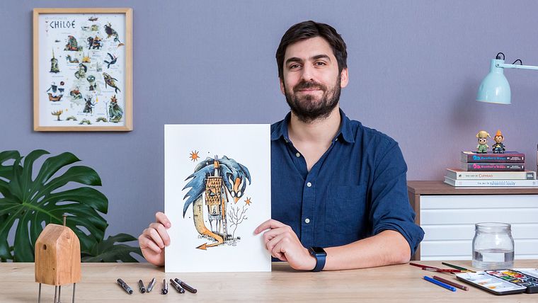 Illustreer mythologische karakters