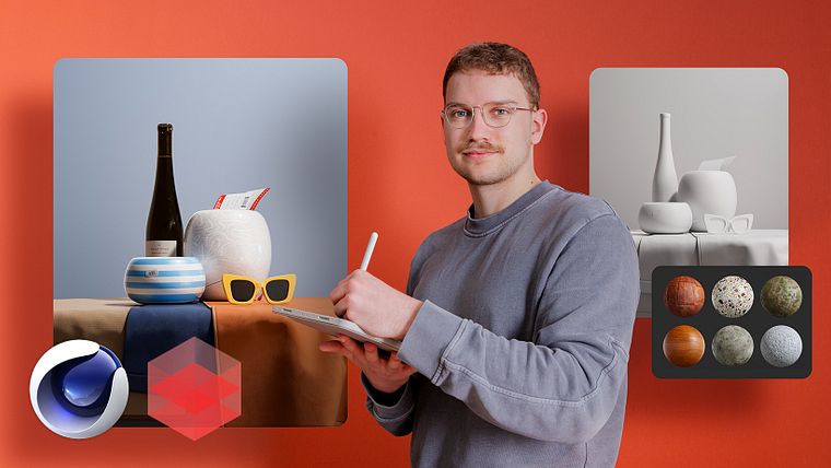 Design 3D para comerciais com Cinema 4D e Redshift