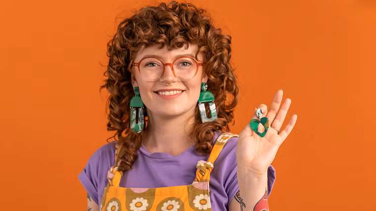 Polymer Clay Earrings: Make Marbled Accessories