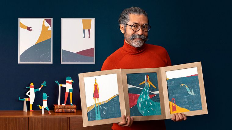 Illustration narrative : techniques de gouache et de collage
