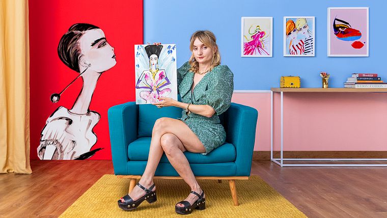 Fashion illustration con tecniche miste