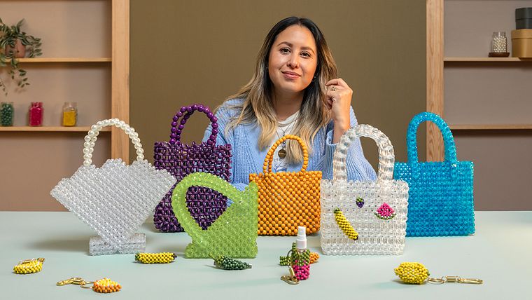 Design und Herstellung von Perlen-Taschen