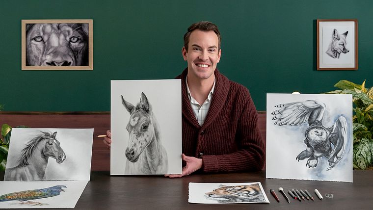 Grafit Kalemle Gerçekçi Yaban Hayatı Görüntüleri