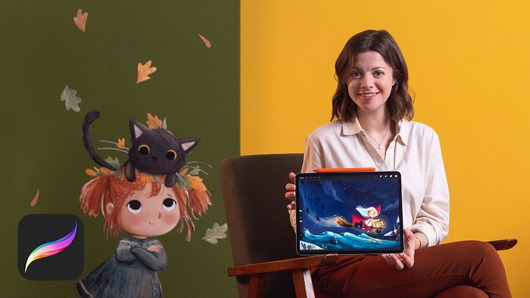 Ilustração infantil com Procreate: crie cenas mágicas