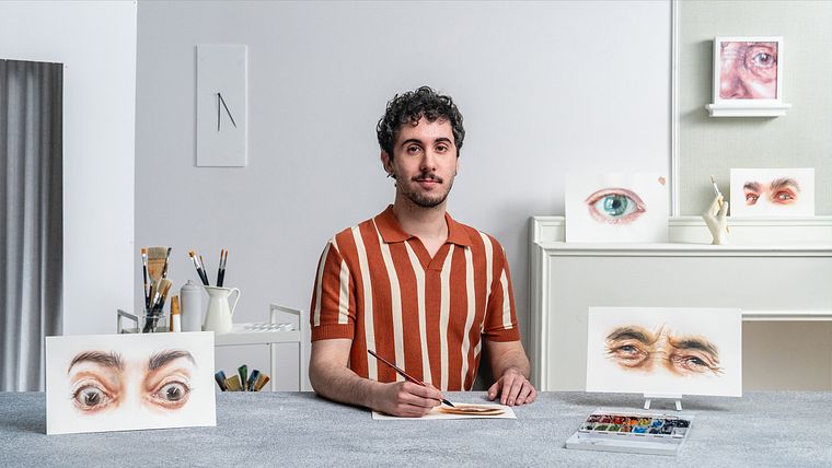 Aquareltekeningen: expressieve ogen schilderen