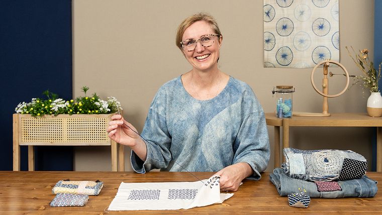 Upcycling com bordado Sashiko