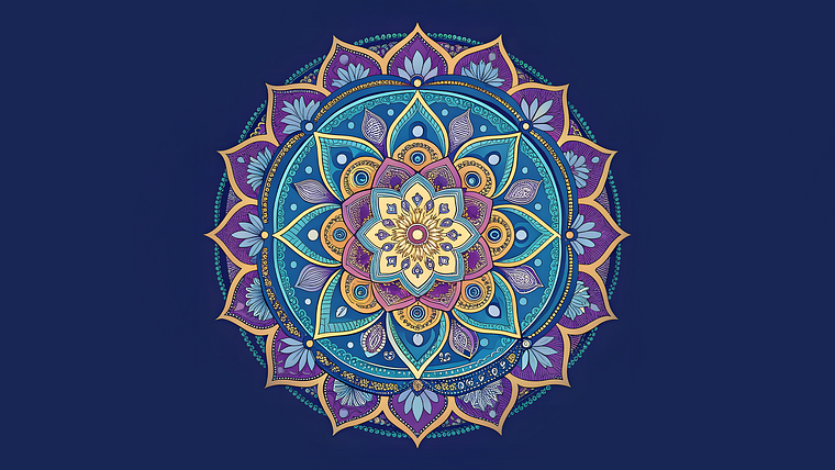 Curso guiado: Mandalas geométricas de design e tinta