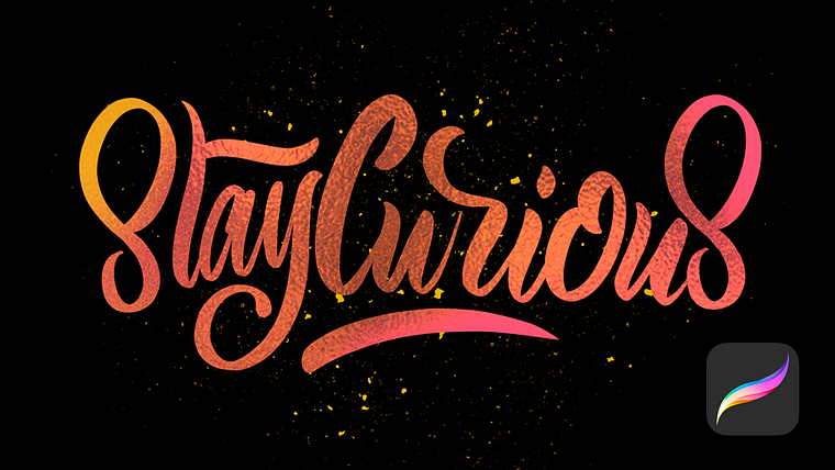 Kalligrafie und Lettering für Instagram mit Procreate
