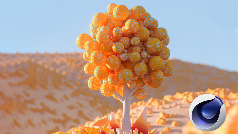 Criação de design de imagem 3D para iniciantes com Cinema 4D e Redshift