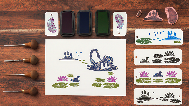 Carved Stamps for Illustrated Compositions