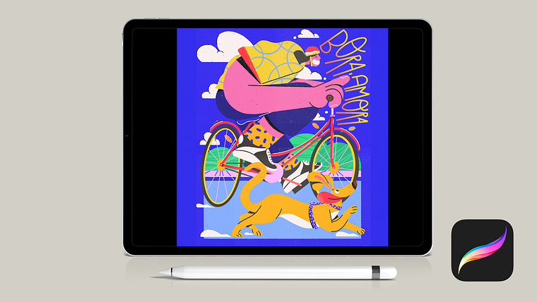 Creëer kleurrijke illustraties in Procreate