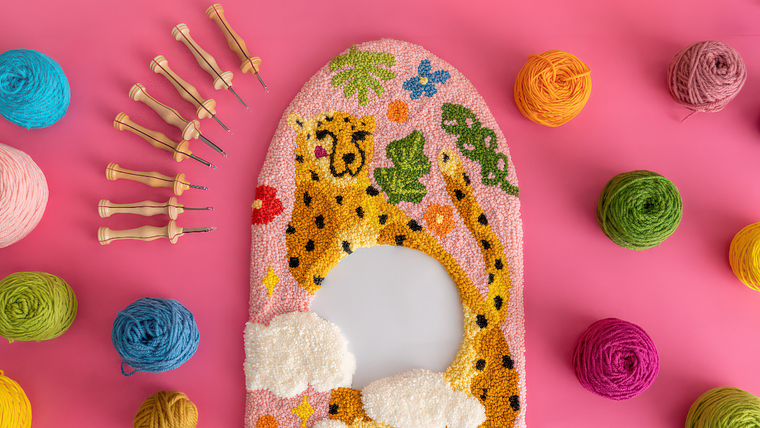 Técnicas de punch needle para decoração de interiores