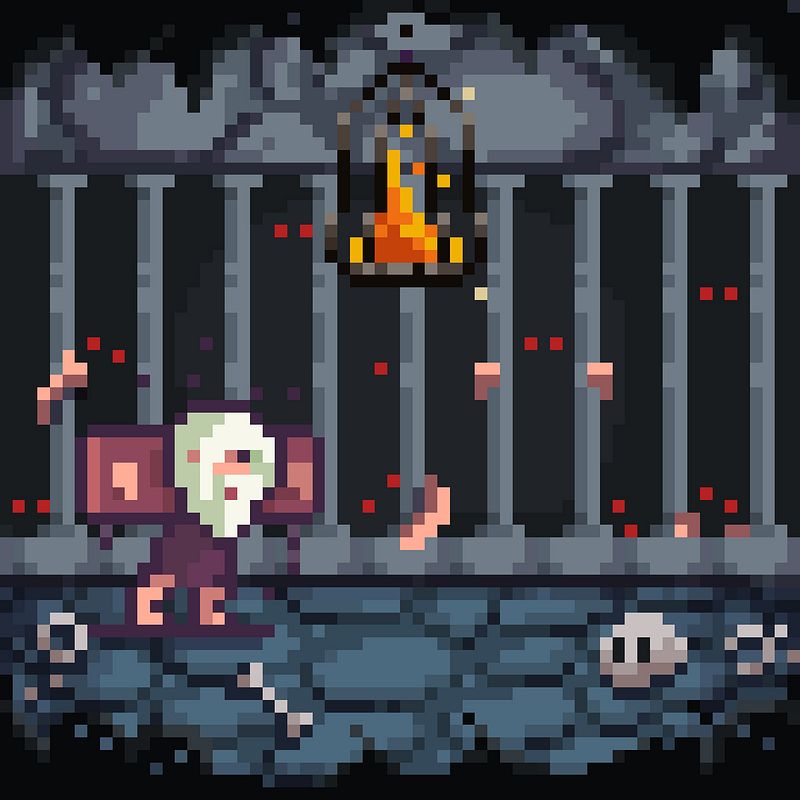 Animación de personajes en pixel art para videojuego (Amo de las Moscas)