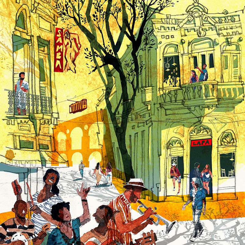 Lapa - Rio de Janeiro. Patrimônio Histórico, alegria e calor.