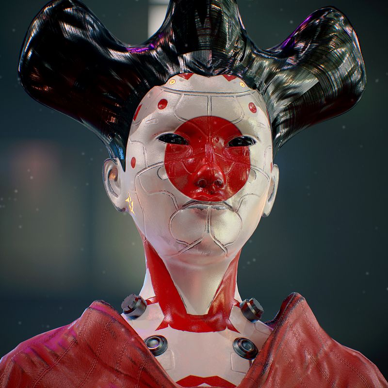CYBER GEISHA BY OSCAR CREATIVO