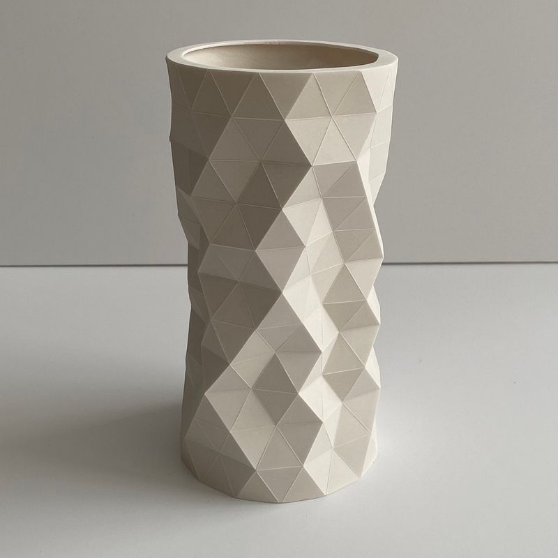 My project in Geometric Handmade Molds: Design 3D-faceted Objects course