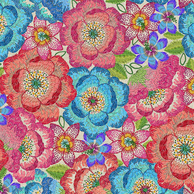 Estampa Floral Bordado [Via Mia]
