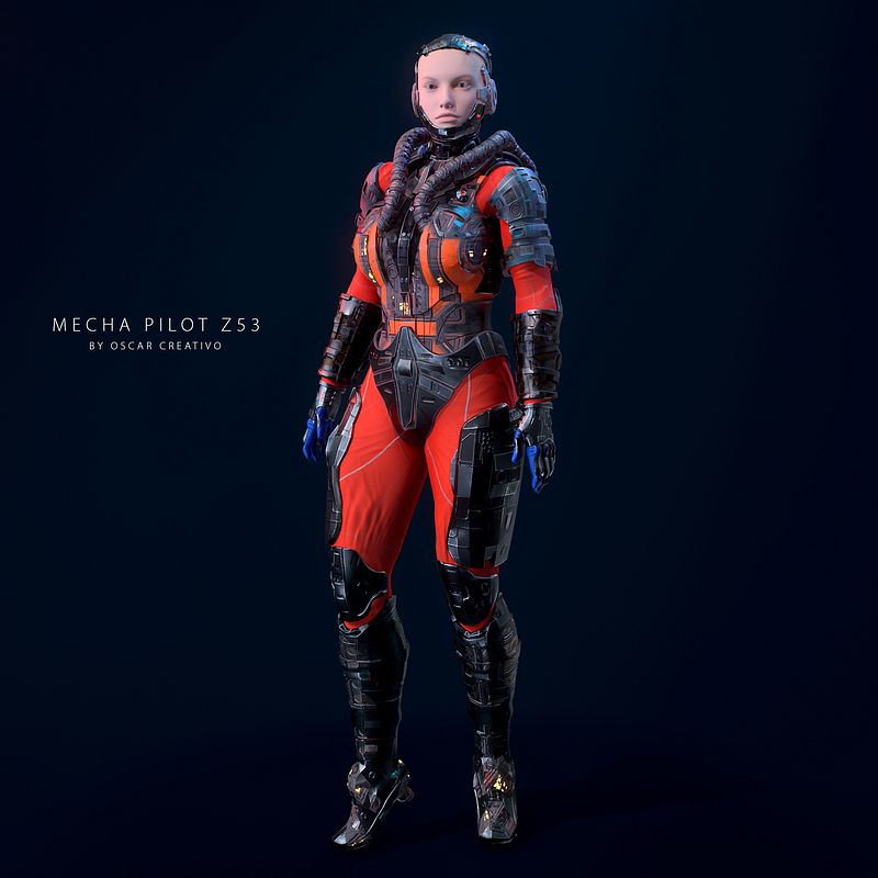 MECHA PILOT Z53 BY OSCAR CREATIVO