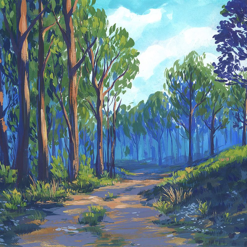 Witcher 3 - Gouache "Travel Sketchbook" 
