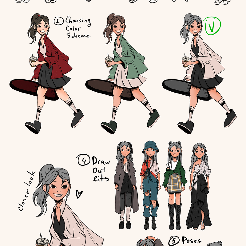 My project for course: Drawing Appealing Characters with Personality