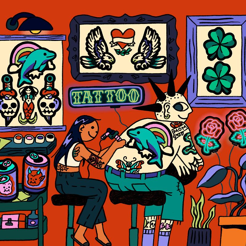 Super Sassy Earring Club - Tattoo Theme