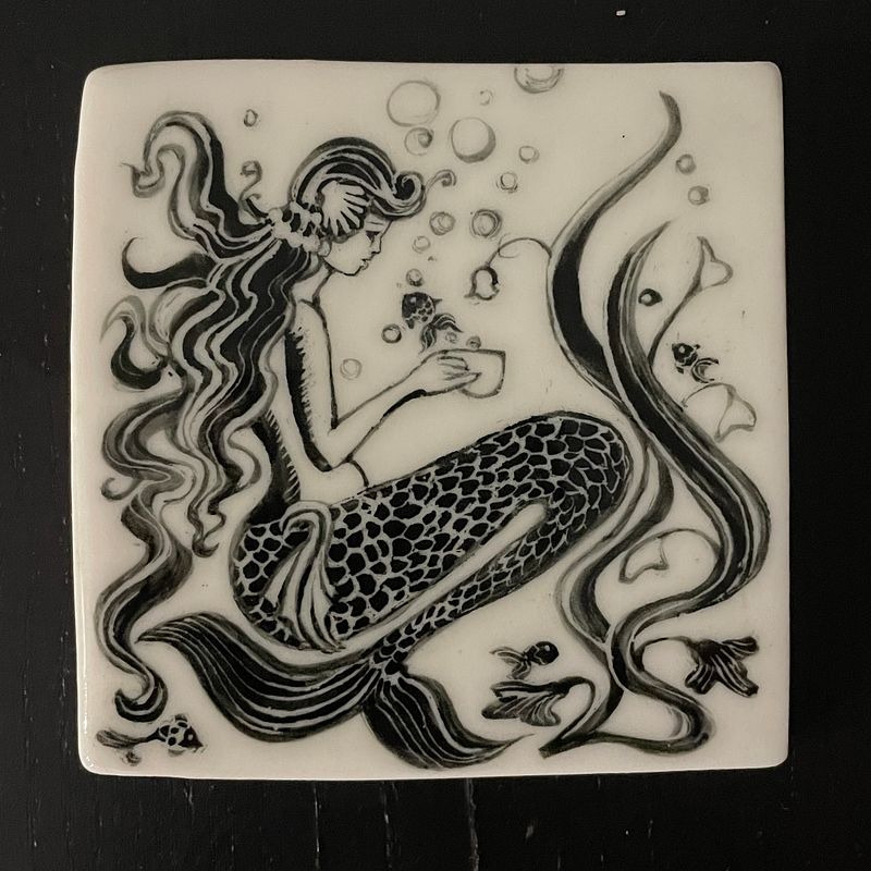 My project for course: Ceramic Illustration with Scratch Art