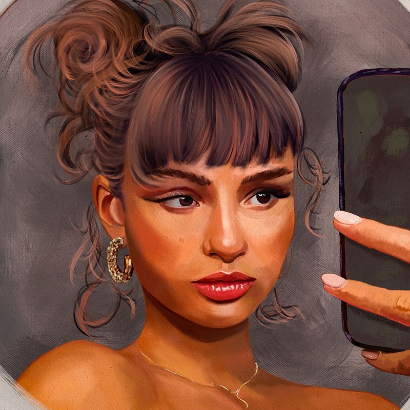 She is Stilla Tonik by Rod Lovell - How to Start a Digital Portrait Painting from Scratch: A Beginner’s Guide