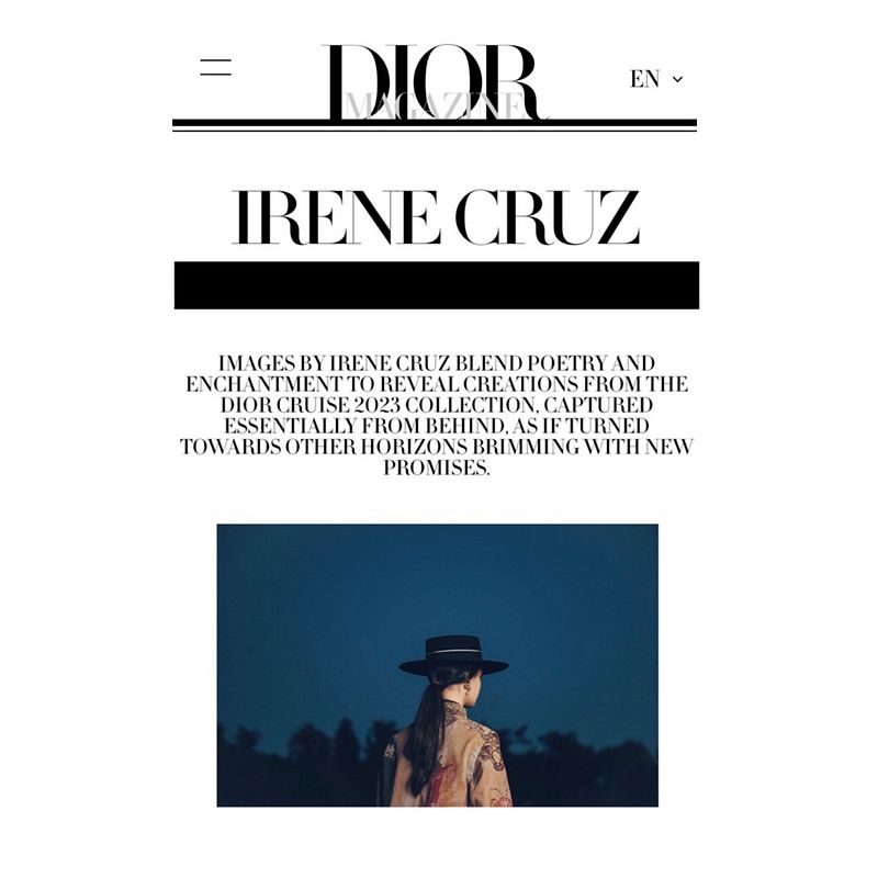 Dior - Cruise 23 Campaign by Irene Cruz