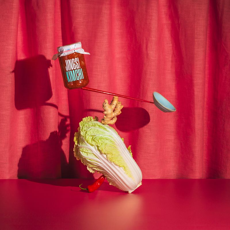 Jings! Kimchi. My project for course: Conceptual Product Photography for Advertising