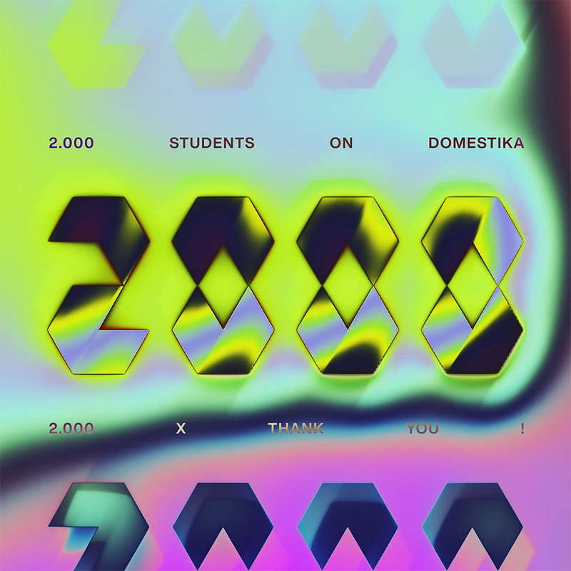 2.000 Students – Typo Animation