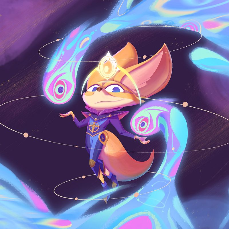 “Starfox” - My project for Fantasy Character Design in Procreate course