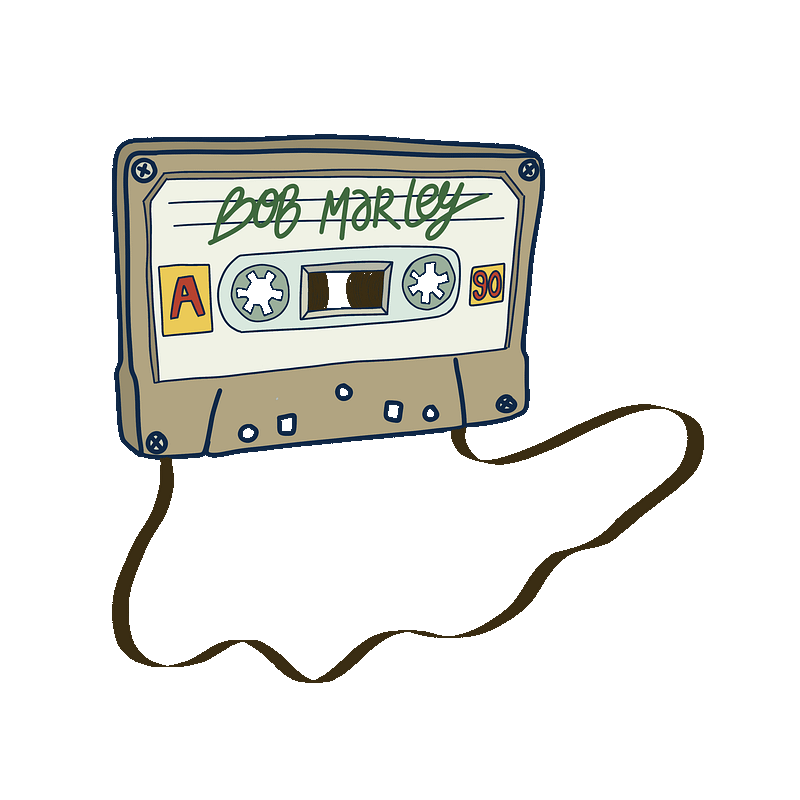 Creation of 10 animated GIFs about Bob Marley for the Paramount 