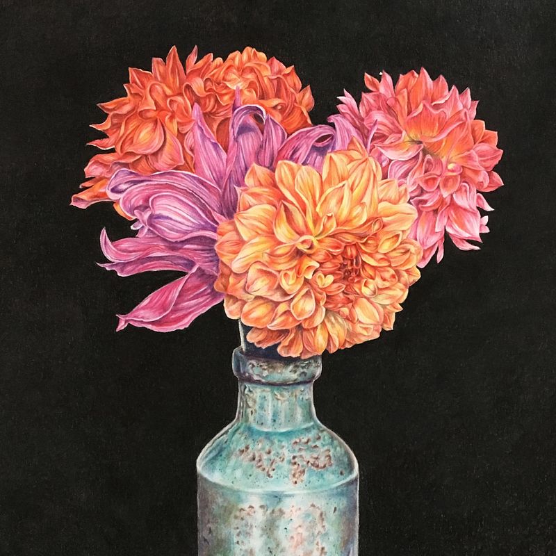 Old Blue Vase