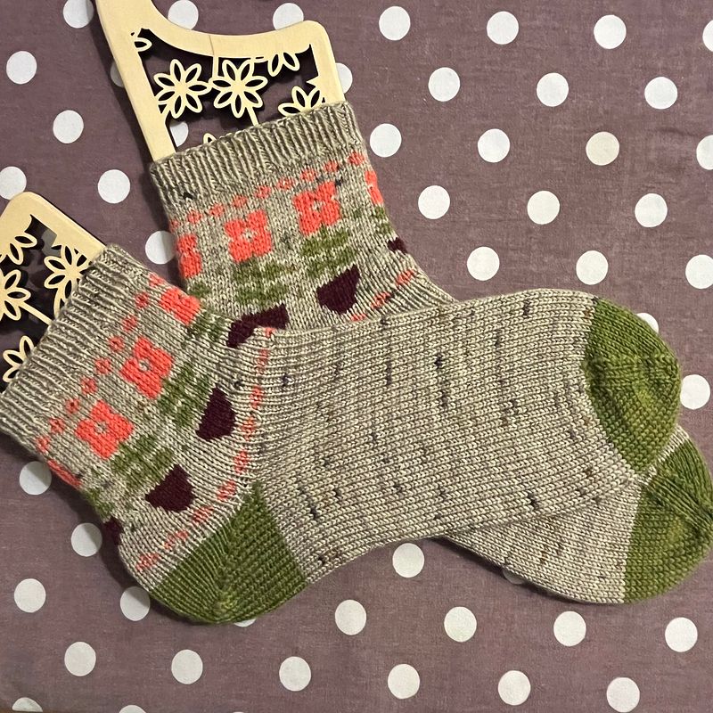 My project for course: Introduction to Colorwork Sock Knitting