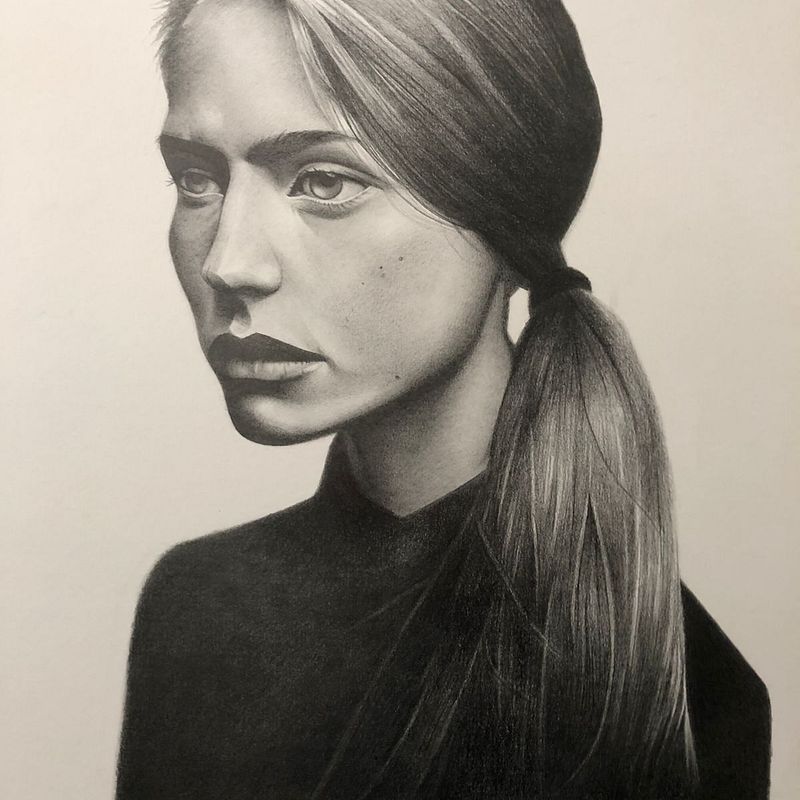 Mi proyecto del curso: Retrato realista con lápiz de grafito