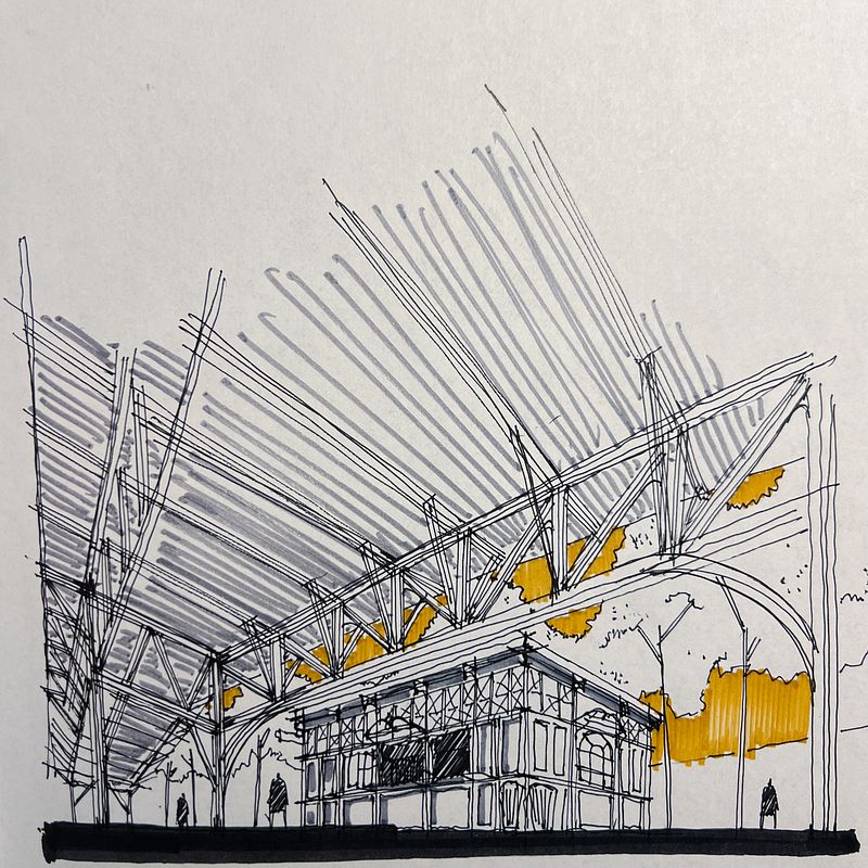 Mi proyecto del curso: Sketching diario para arquitectos