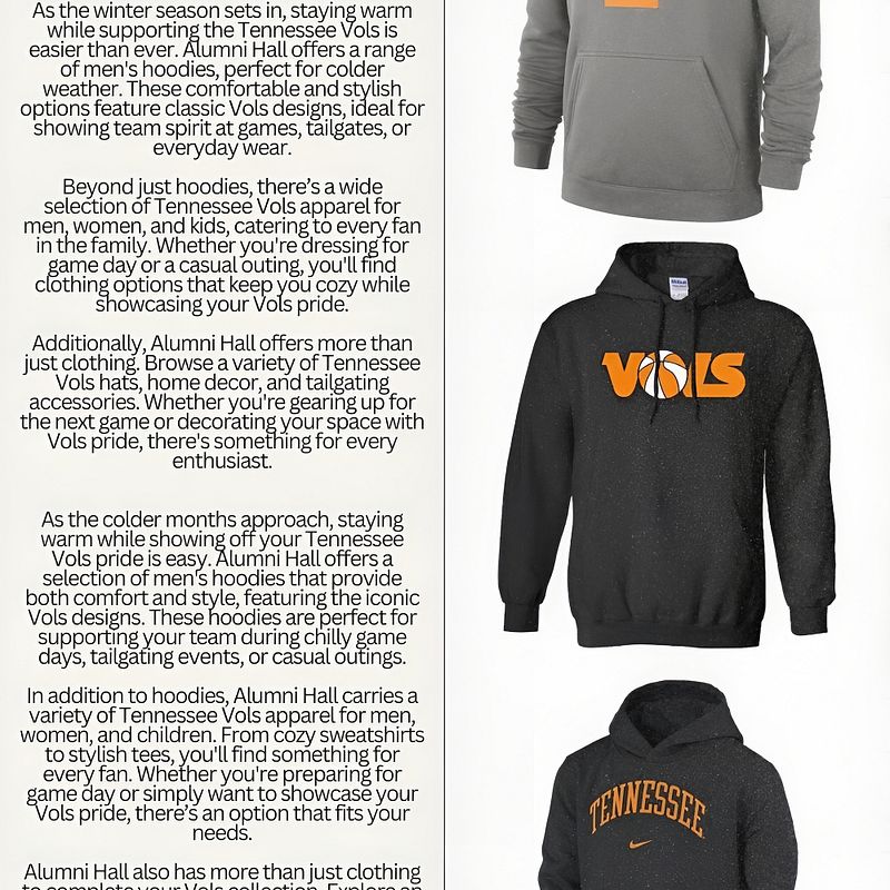 Gear Up with Tennessee Vols Apparel