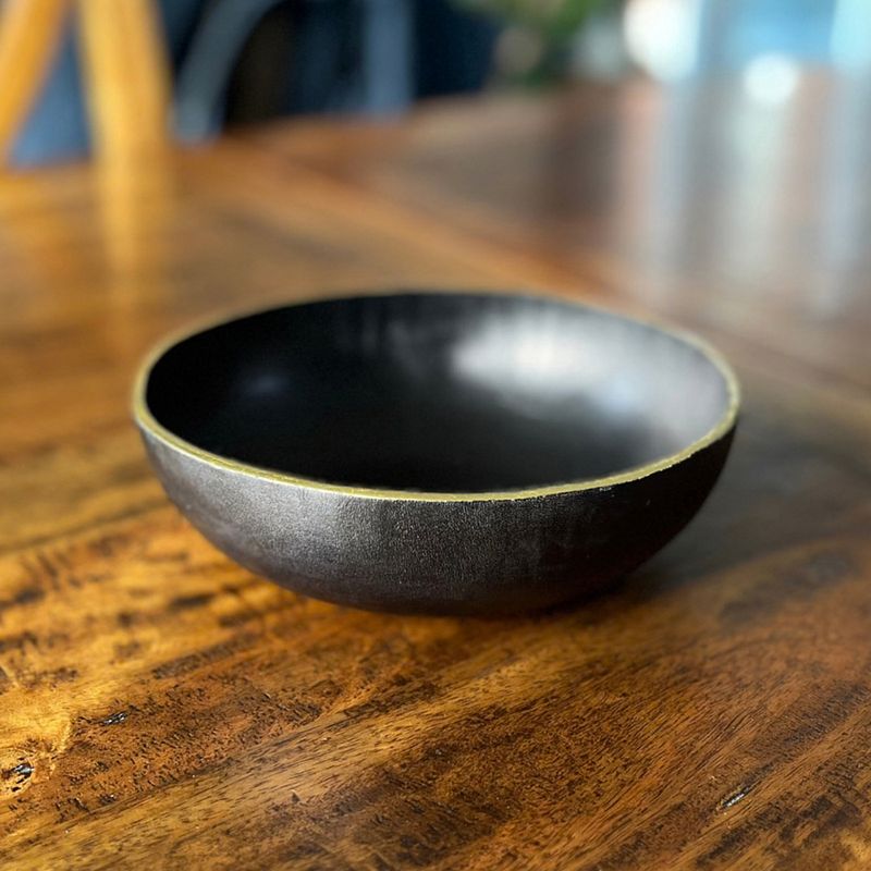 Wet molded bowl, gilded with 23.5ct gold leaf