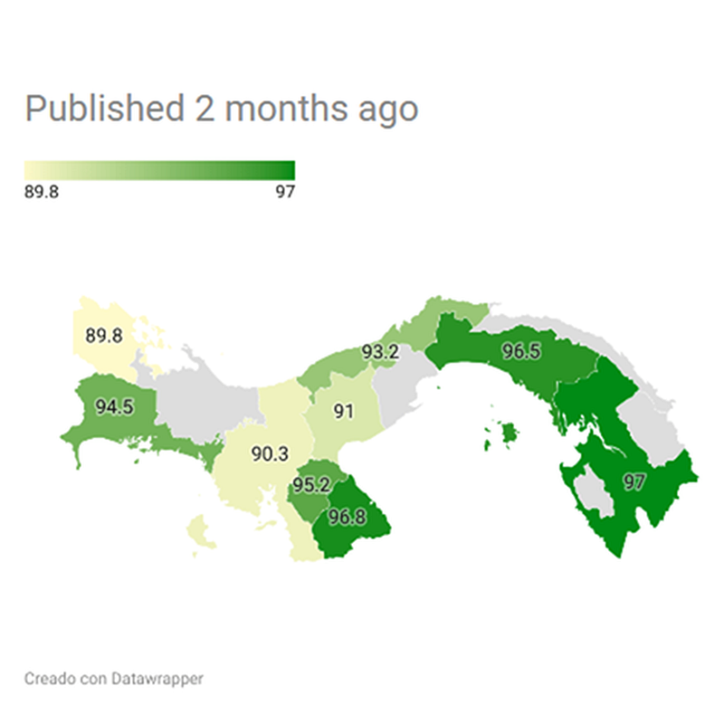 Mapa de Cobertura Boscosa en Panamá