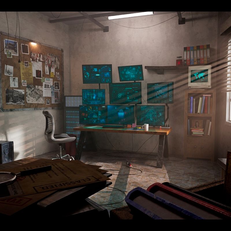 3D environment Yan's Room(晏) project