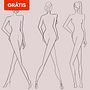 Download grátis: modelos de proporções e posições para ilustração de moda