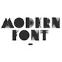 MODERN FONT. Un projet de Design , T , et pographie de Alberto Alvarez Miranda - 20.10.2014