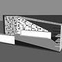 Proyecto de un stand publicitario. Een project van 3D, Architectuur,  Art direction y  Ontwerp van Andrea Peña - 17.09.2014