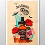 Jack Daniel's Still Life Poster. Un proyecto de Dirección de arte, Diseño, Diseño gráfico e Ilustración tradicional de Víctor Avilés - 06.05.2016