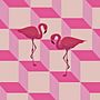 Pink Flamingos Ein Projekt aus dem Bereich Grafikdesign und Traditionelle Illustration von Berryberels Berels - 09.08.2016