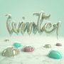 Winter. Un progetto di 3D, Calligrafia, Graphic design e Scrittura di Marina - 15.01.2017