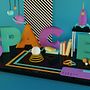 Space: Dirección de Arte con Cinema 4D . 3D proyek oleh Yaneli Chávez - 06.01.2017